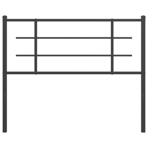 vidaXL Ersatz-Kopfteil Metall Schwarz 107 cm