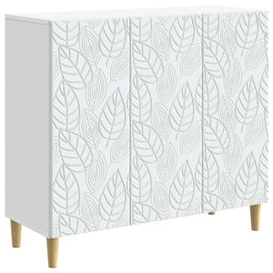 vidaXL Sideboard Wei&szlig; 89 x 34,5 x 80 cm Holzwerkstoff