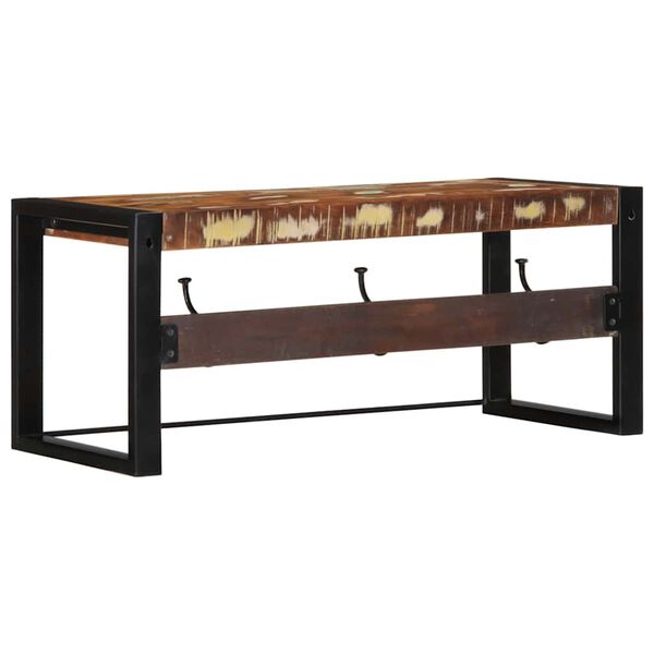 vidaXL Garderobe Mehrfarbig 80x35x35 cm Altholz Massiv