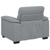 vidaXL Sessel Hellgrau 60 cm Stoff