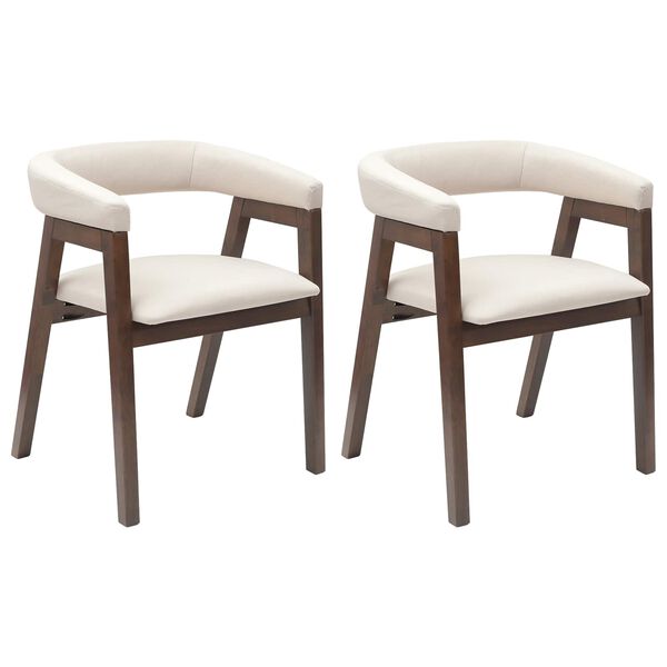 vidaXL Esszimmerst&uuml;hle 2 pcs Hellbraun 54 x 57 x 73 cm