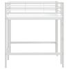 vidaXL Kinderloftbett Wei&szlig; 100 x 200 cm Stahl
