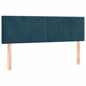 vidaXL Kopfteile Dunkelblau 144x5x78/88 cm Samt