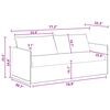 vidaXL Sofa 2 pcs Dunkelgrau