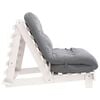vidaXL Futon Schlafsofa mit Matratze Wei&szlig; 100x206x11 cm Kiefernholz