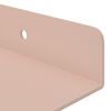 vidaXL Schwebendes Regal 4 pcs Rosa 100 x 9 x 2,5 cm Stahl