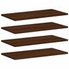 vidaXL Wandregale 4 Stk. Braun Eichen-Optik 60x30x1,5 cm Holzwerkstoff