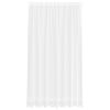 vidaXL Spitzenvorhang mit Vorh&auml;ngen Floral Wei&szlig; 240 x 200 cm Polyester