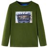 Kinder-Langarmshirt Dunkles Khaki 104