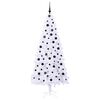vidaXL K&uuml;nstlicher Weihnachtsbaum Wei&szlig; 210 cm PVC und Stahl