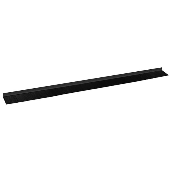 vidaXL Selbstklebende T&uuml;rb&uuml;rstendichtungen 2 pcs Schwarz 100 cm