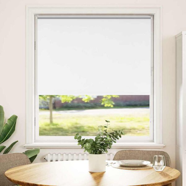 vidaXL Verdunkelungsrollo Wei&szlig; 110x150cm Stoffbreite 105,7cm Polyester