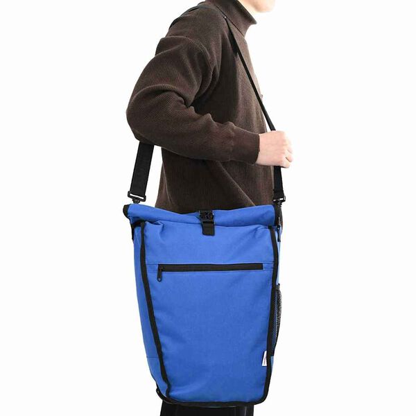 vidaXL Fahrradtasche Blau 34 x 16 x 59 cm Polyester