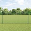 vidaXL Zaun mit Pfosten Grün 1.6 x 25 m Stahl und PVC