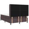 vidaXL Boxspringbett mit Matratze Dunkelbraun 140 x 200 cm Stoff
