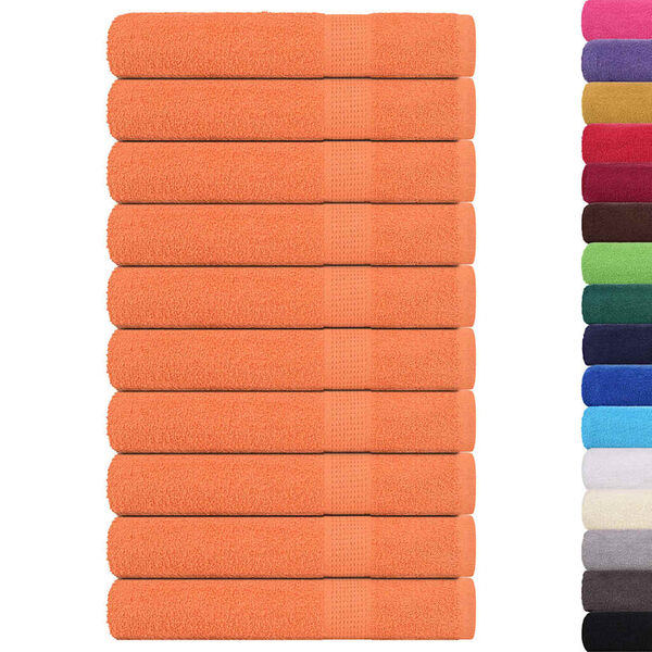 vidaXL Saunat&uuml;cher FROGN 10 Stk. Orange 80x200 cm 360 g/m&sup2;