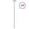 vidaXL Pflanzenst&uuml;tzen 20 Stk. Dunkelgr&uuml;n 61 cm Stahl