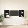vidaXL TV-Schrankset 2 pcs Schwarz Eichen-Optik 37 x 37 x 72 cm