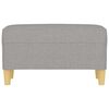 vidaXL Sitzbank Hellgrau 70x35x41 cm Stoff