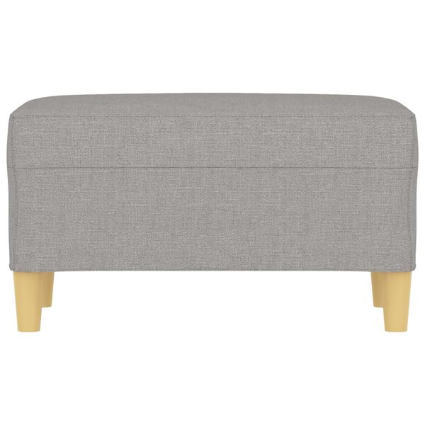 vidaXL Sitzbank Hellgrau 70x35x41 cm Stoff