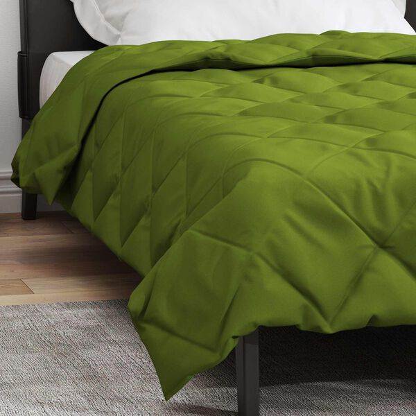 vidaXL Sommerdecke Gr&uuml;n 200 x 140 cm Mikrofaser
