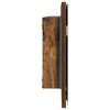 vidaXL Spiegel Wandmontiert Braun 80 x 37 cm Glas und engineered Holz