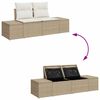 vidaXL Garten-Sofa-Set 9 pcs Beige und Weiß