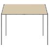 vidaXL Gartenpavillon Beige 4x4 m Stahl und Stoff