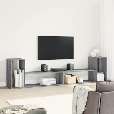 vidaXL TV-Schränke 2 Stk. Grau Sonoma 100x30x50 cm Holzwerkstoff