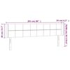 vidaXL LED Kopfteil Dunkelgr&uuml;n 203x16x78/88 cm Samt