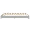 vidaXL Boxspringbett ohne Matratze Hellgrau 200x220 cm Samt