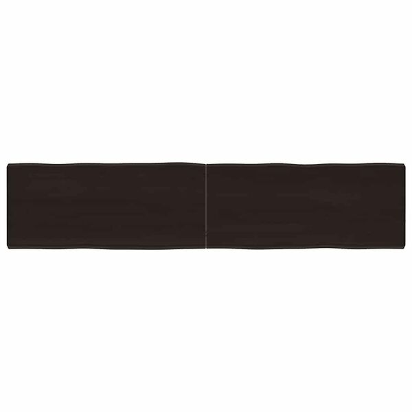 vidaXL Tischplatte 180x40x(2-6) cm Massivholz Behandelt Baumkante