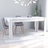 vidaXL Esstisch Wei&szlig; 160x80x76 cm Holzwerkstoff