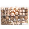 vidaXL 111-tlg. Weihnachtskugel-Set Rosegold Polystyrol