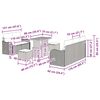 vidaXL Garten-Sofa-Set 8 pcs Beige Poly-Rattan
