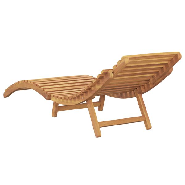 vidaXL Sonnenliege Braun 198 x 55 x 58,5 cm Massivholz Teak