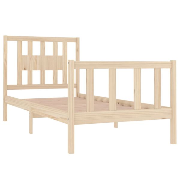 vidaXL Massivholzbett 90x190 cm