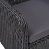 vidaXL 9-tlg. Garten-Lounge-Set Poly Rattan Schwarz