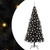 vidaXL Weihnachtsbaum Schwarz 240 cm PVC