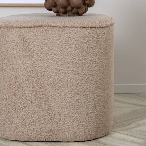 Venture Home Hocker Piff 44x44x41 cm Teddy Beige