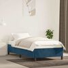 vidaXL Bettgestell ohne Matratze Dunkelblau 90x190 cm Samt