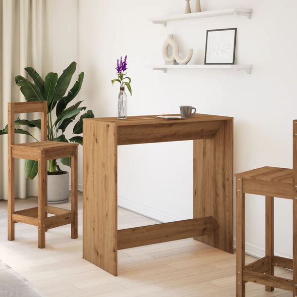 vidaXL Bartisch Artisan-Eiche 102x50x103,5 cm Holzwerkstoff