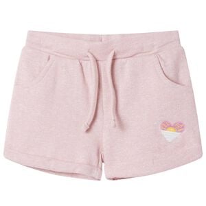 vidaXL Kindershorts mit Kordelzug Hellrosa 116