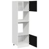vidaXL H&auml;ngeschrank mit Regal Schwarz Eichen-Optik 60 x 57 x 207 cm