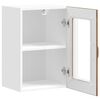 vidaXL K&uuml;chen-H&auml;ngeschrank mit Glast&uuml;r Lucca Altholz-Optik