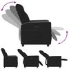 vidaXL Relaxsessel Elektrisch Schwarz Stoff