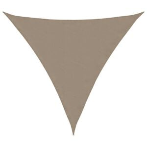 vidaXL Sonnensegel Oxford-Gewebe Dreieckig 3x3x3 m Taupe