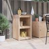vidaXL K&uuml;chenschrank mit Regal Braun Eichen-Optik 55 x 55 x 92 cm