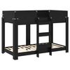 vidaXL Etagenbett f&uuml;r Kinder Schwarz Eichen-Optik 80 x 160 cm