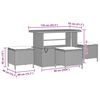 vidaXL Gartensofa-set mit Kissen 13 pcs Beige Poly-Rattan